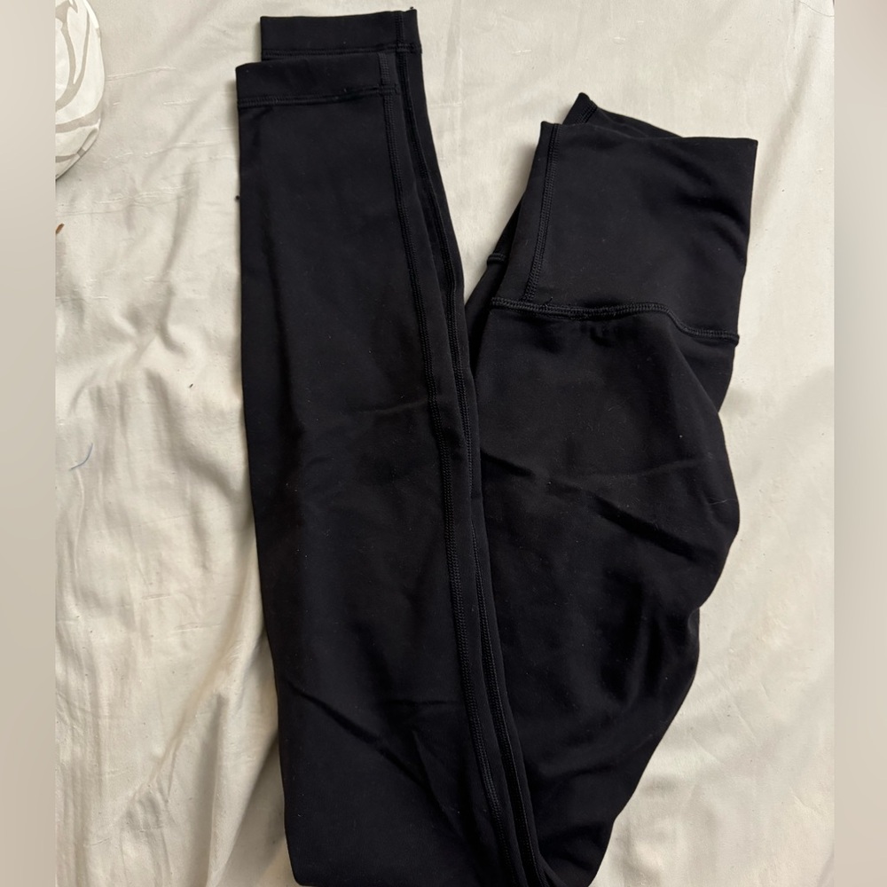 Lululemon winder under leggings, size 2, black